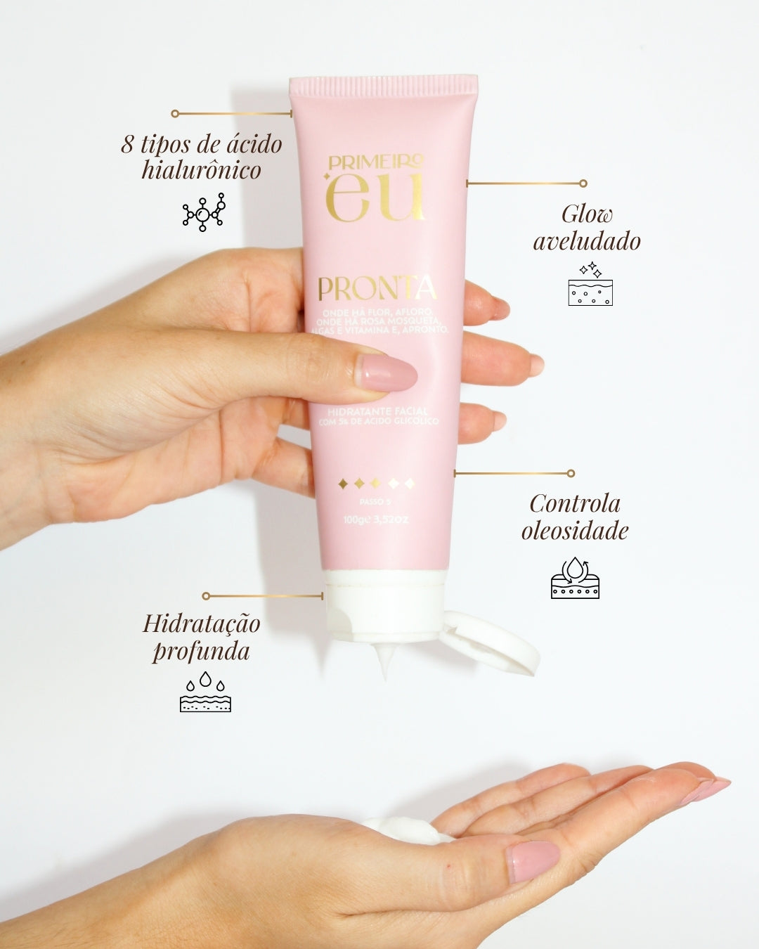 Primeiro Eu Pronta – Hidratante Facial 100g
